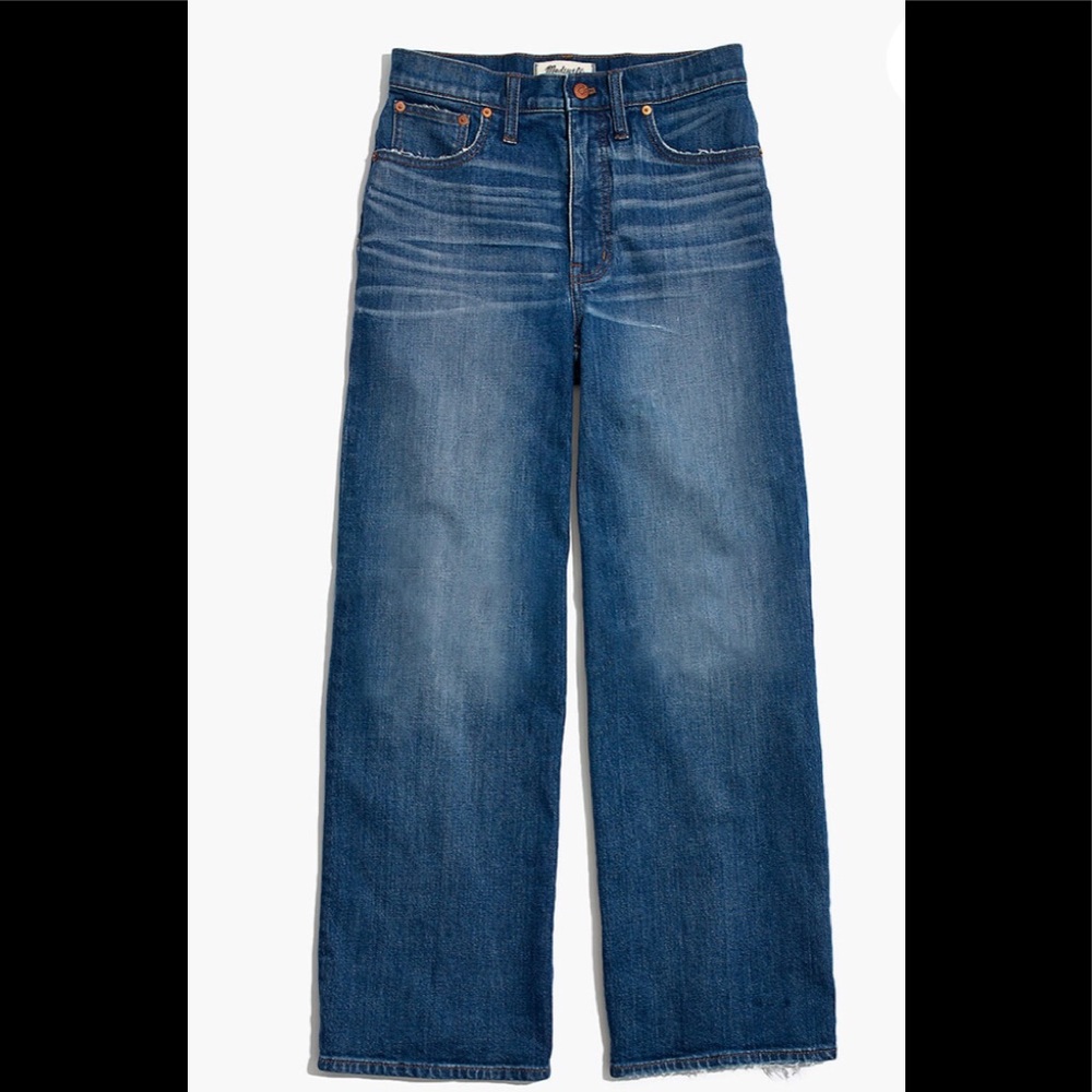 Madewell wide-let crop jeans